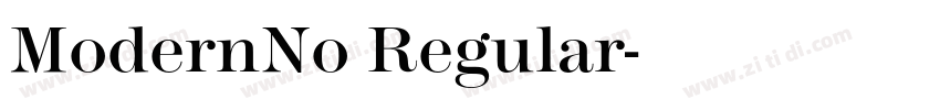 ModernNo Regular字体转换